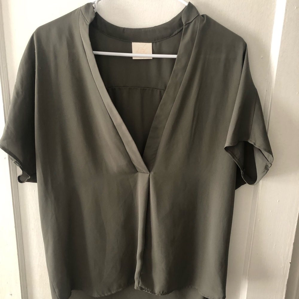 Olive Green Top